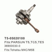 2 STROKE - PARSUN T5, TC5, TE5 - 36900030-0- CRANKSHAFT & PISTON - TOHATSU M4C/M5B  - T5-05020100 - Parsun